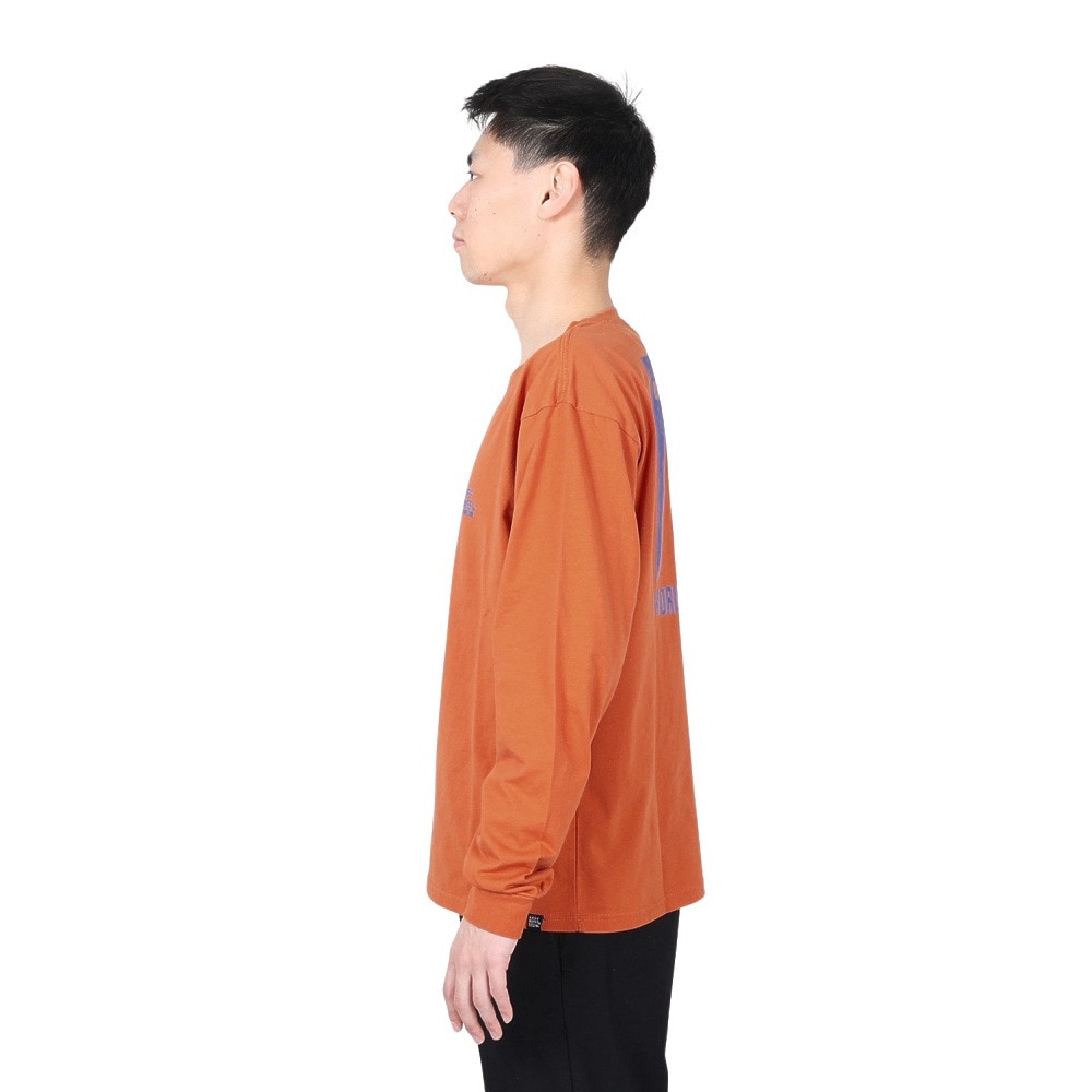 クリフメイヤー（KRIFF MAYER）（メンズ）バックプリント おしゃれ 長袖Tシャツ キャンプラビット ロンT 2337807-45:ORANGE オレンジ ユニセックス仕様