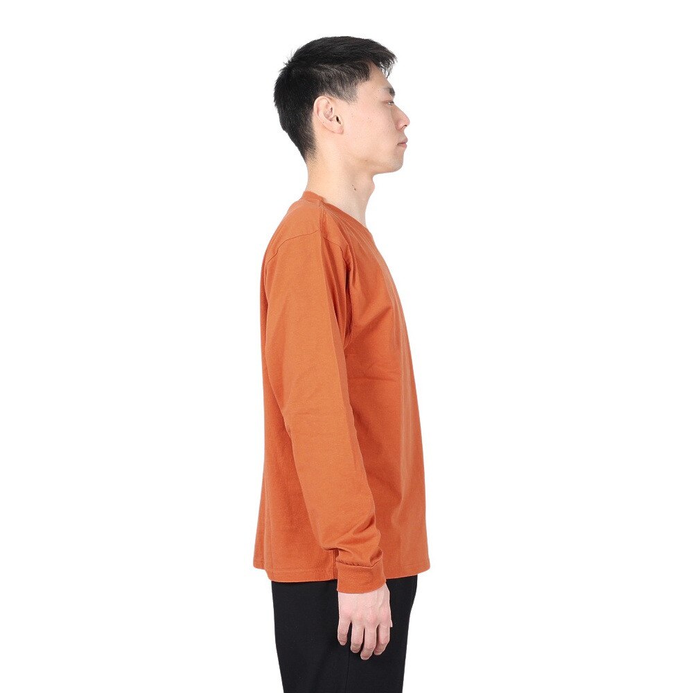 クリフメイヤー（KRIFF MAYER）（メンズ）バックプリント おしゃれ 長袖Tシャツ キャンプラビット ロンT 2337807-45:ORANGE オレンジ ユニセックス仕様