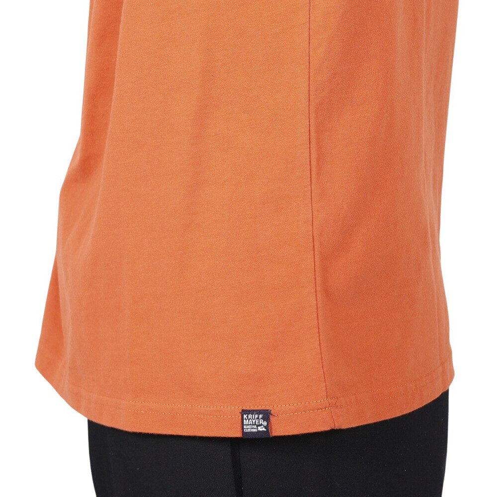 クリフメイヤー（KRIFF MAYER）（メンズ）バックプリント おしゃれ 長袖Tシャツ キャンプラビット ロンT 2337807-45:ORANGE オレンジ ユニセックス仕様
