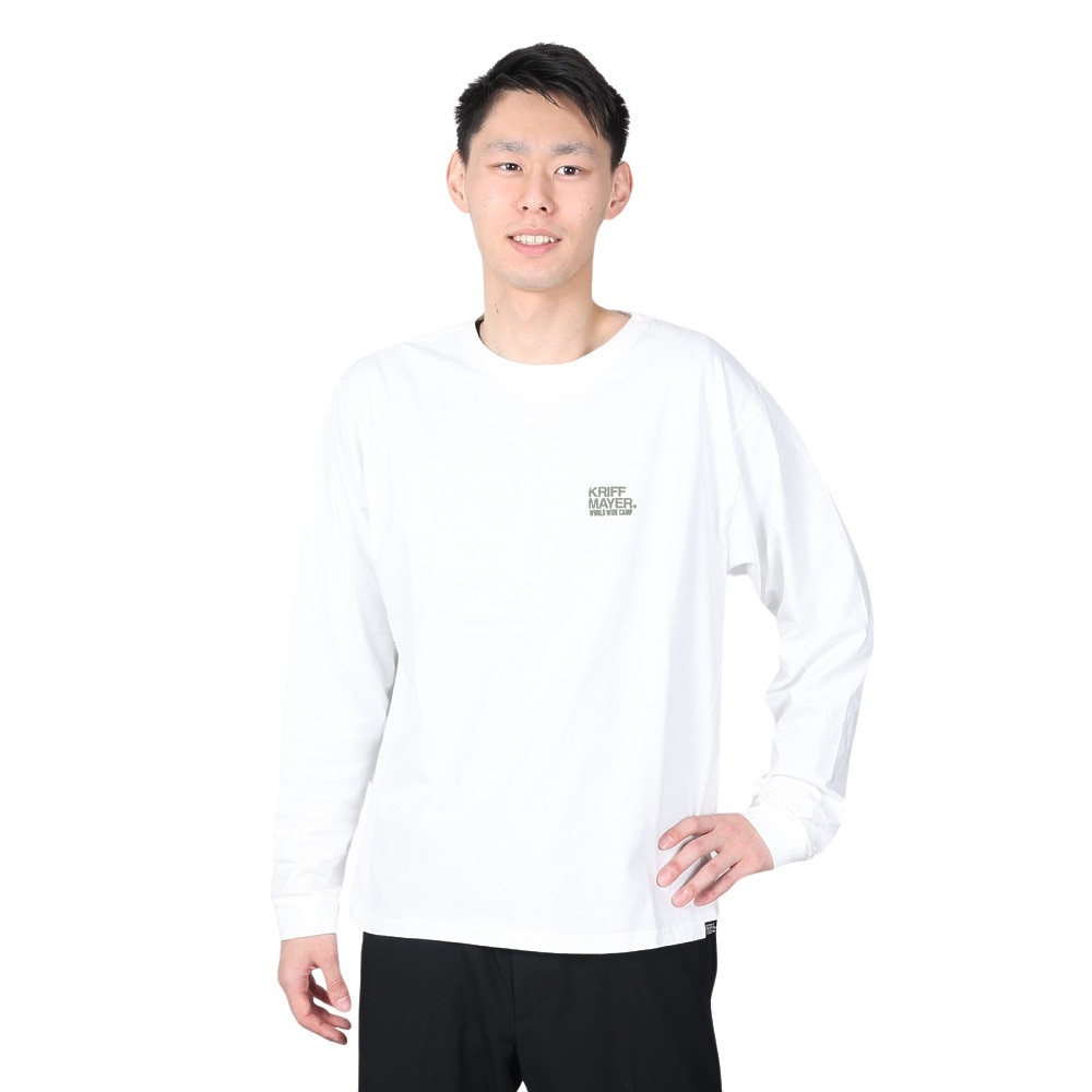 クリフメイヤー（KRIFF MAYER）（メンズ）バックプリント おしゃれ 長袖Tシャツ キャンプラビット ロンT 2337807-5:OFF オフホワイト ユニセックス仕様