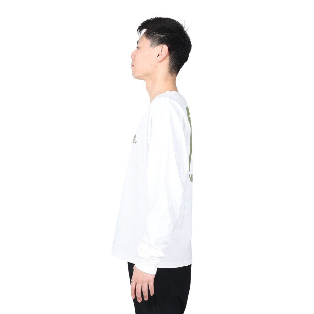 クリフメイヤー（KRIFF MAYER）（メンズ）バックプリント おしゃれ 長袖Tシャツ キャンプラビット ロンT 2337807-5:OFF オフホワイト ユニセックス仕様