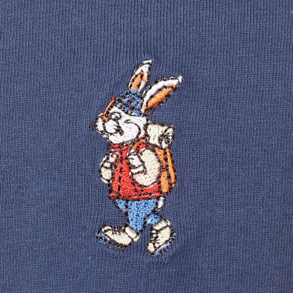 クリフメイヤー（KRIFF MAYER）（メンズ、レディース）ワンポイント シンプル 長袖Tシャツ キャンプラビットロンT ミニ刺繍 2337808-79:NAVY ネイビー ユニセックス仕様