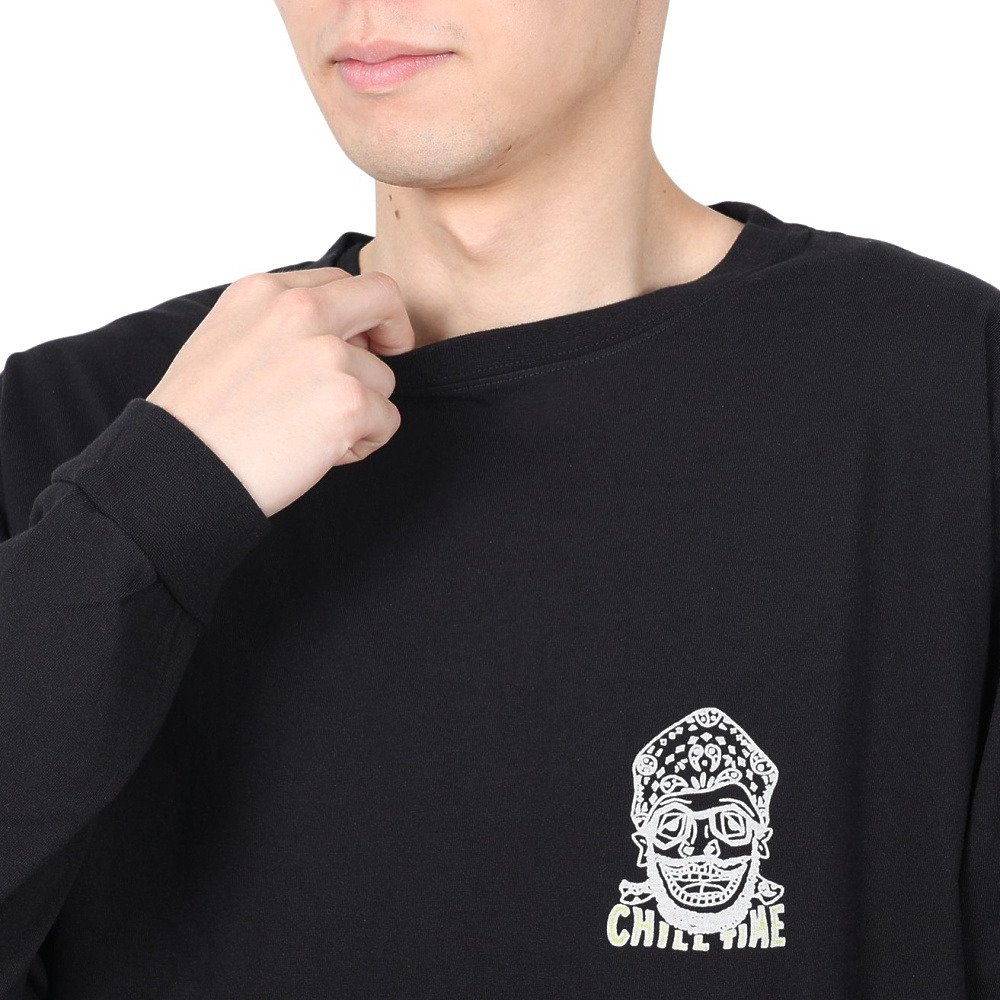 クリフメイヤー（KRIFF MAYER）（メンズ、レディース）チルタイムロンT バンダナ 長袖Tシャツ 2337809-19:BLACK