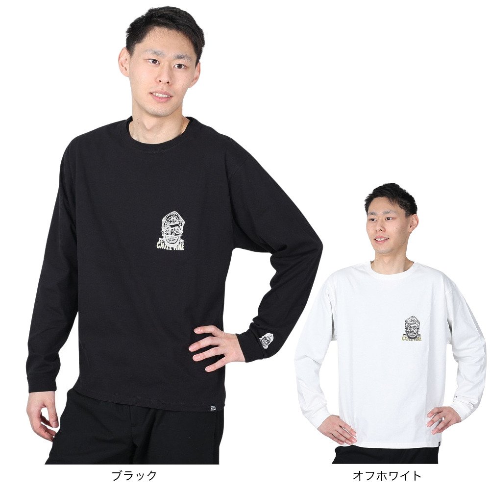 クリフメイヤー（KRIFF MAYER）（メンズ、レディース）チルタイムロンT バンダナ 長袖Tシャツ 2337809-19:BLACK