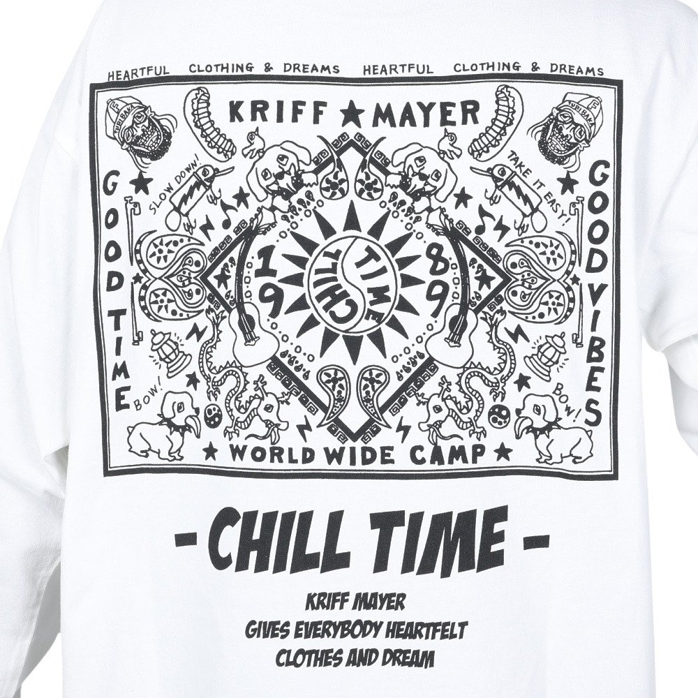 クリフメイヤー（KRIFF MAYER）（メンズ、レディース）チルタイムロンT バンダナ 長袖Tシャツ 2337809-5:OFF