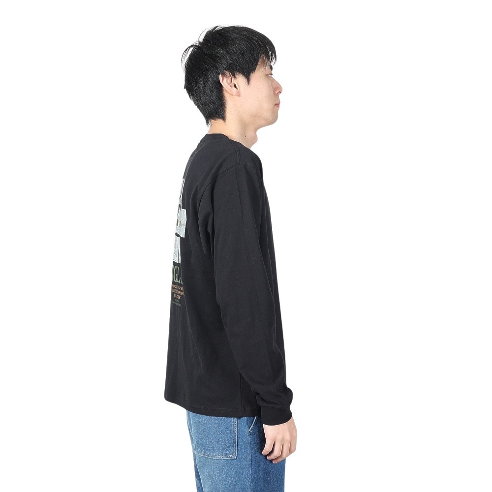クリフメイヤー（KRIFF MAYER）（メンズ、レディース）長袖Tシャツ スヌーピー バックプリント ロンＴ 2337823-19:BLACK ブラック ユニセックス仕様