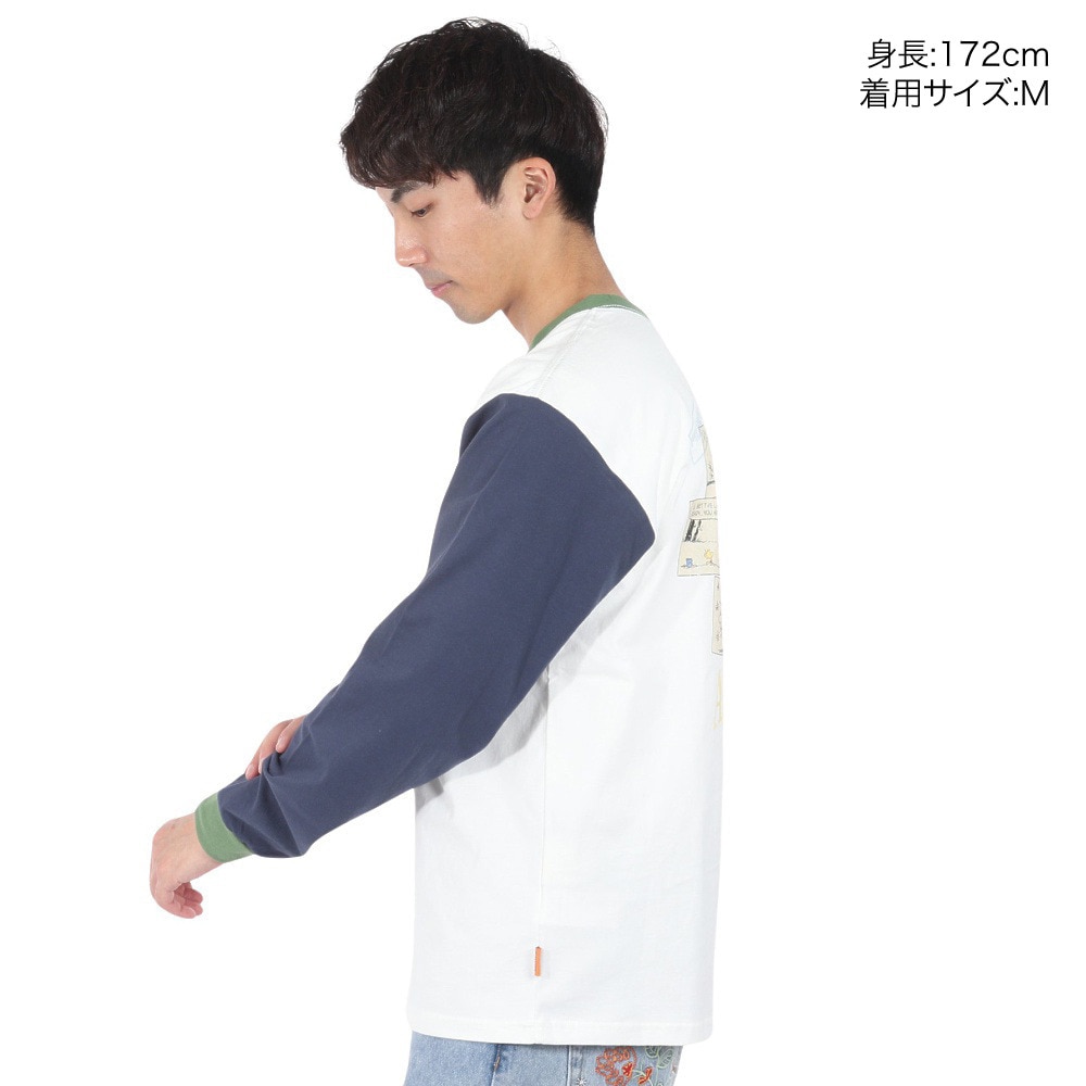 クリフメイヤー（KRIFF MAYER）（メンズ、レディース）長袖Tシャツ スヌーピー バックプリント ロンＴ 2337823-90:MULTI-COL マルチカラー ユニセックス仕様