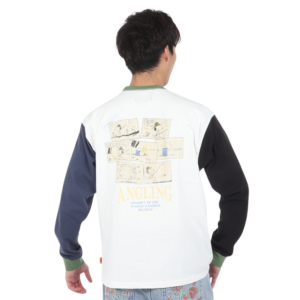 クリフメイヤー（KRIFF MAYER）（メンズ、レディース）長袖Tシャツ スヌーピー バックプリント ロンＴ 2337823-90:MULTI-COL マルチカラー ユニセックス仕様