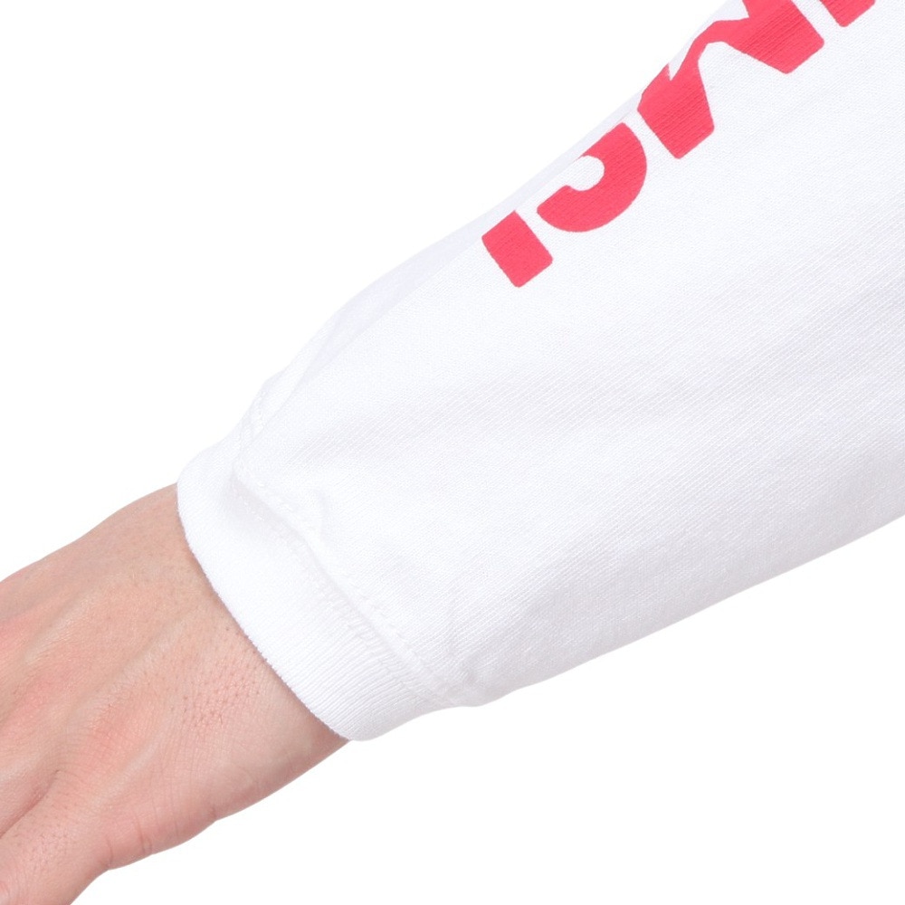 チャムス（CHUMS）（メンズ）高耐久 長袖Tシャツ ロンT HWYCロングスリーブTシャツ CH01-2276-W014 ホワイト 綿100 袖ロゴ