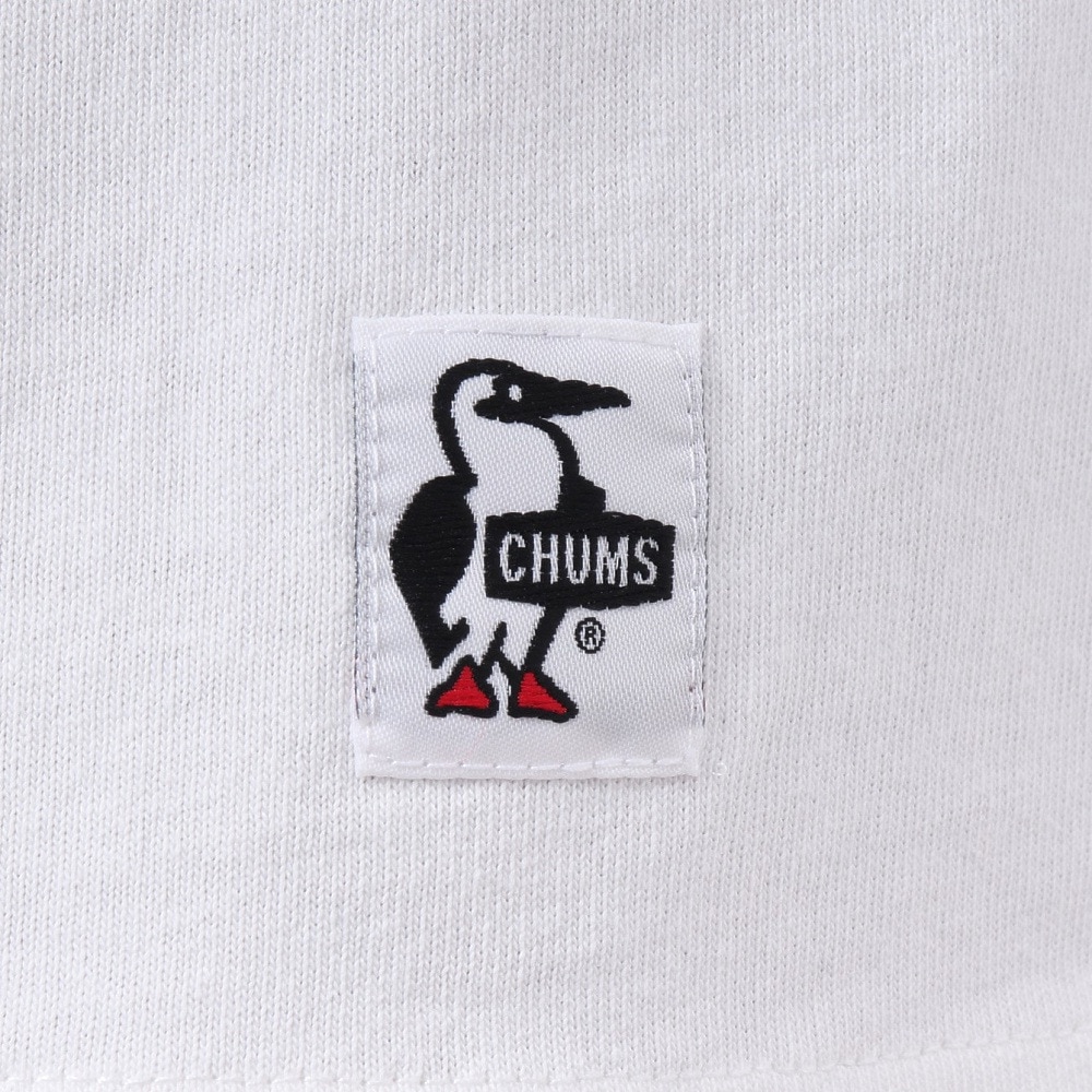 チャムス（CHUMS）（メンズ）高耐久 長袖Tシャツ ロンT HWYCロングスリーブTシャツ CH01-2276-W014 ホワイト 綿100 袖ロゴ
