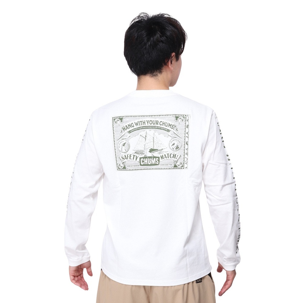 チャムス（CHUMS）（メンズ）アンチバグセーフティマッチロングスリーブTシャツ CH01-2381-W001