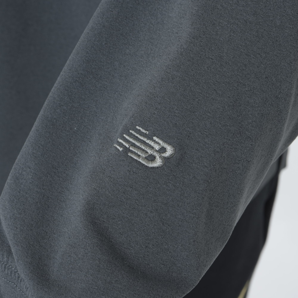 ニューバランス（new balance）（メンズ）長袖Tシャツ ラッシュガード MT1996 ロングTシャツ AMT45018 ACK ブラック 吸汗速乾 透けにくい