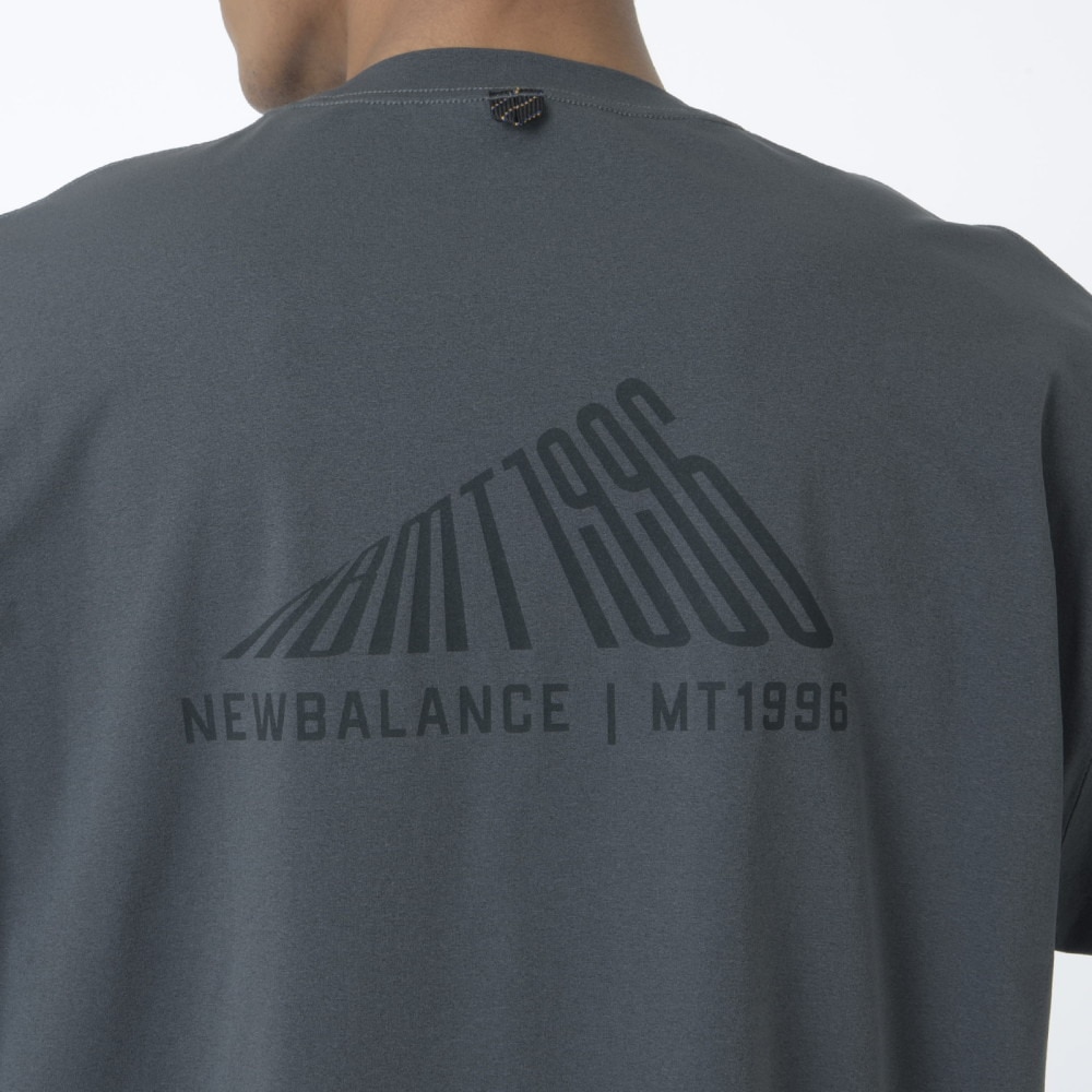 ニューバランス（new balance）（メンズ）長袖Tシャツ ラッシュガード MT1996 ロングTシャツ AMT45018 ACK ブラック 吸汗速乾 透けにくい