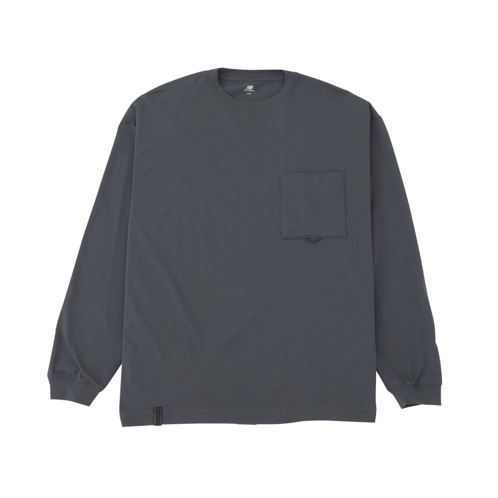 ニューバランス（new balance）（メンズ）長袖Tシャツ ラッシュガード MT1996 ロングTシャツ AMT45018 ACK ブラック 吸汗速乾 透けにくい