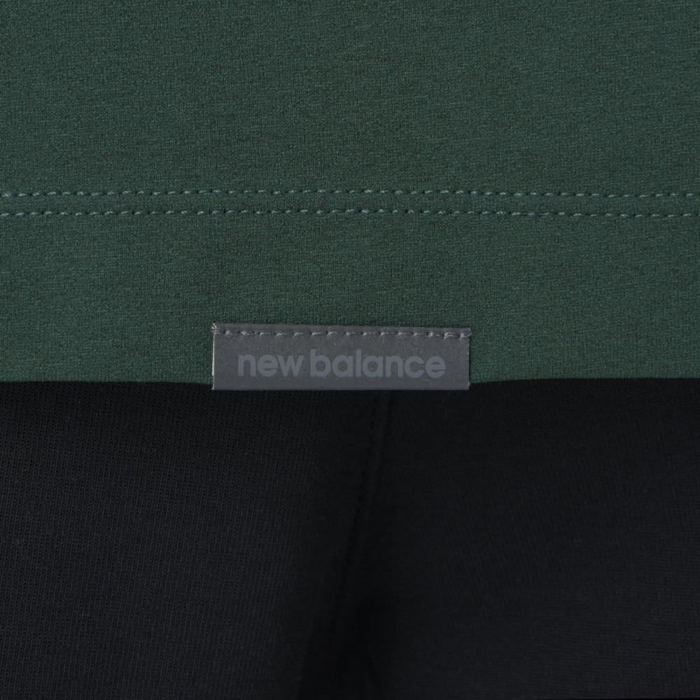 ニューバランス（new balance）（メンズ）長袖Tシャツ ラッシュガード MT1996 ロングTシャツ AMT45018 NWG グリーン 吸汗速乾 透けにくい
