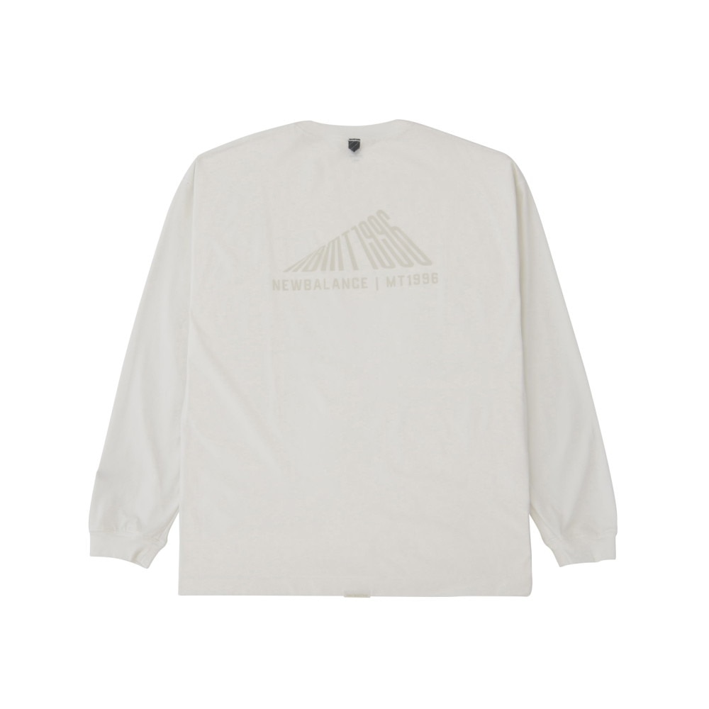 ニューバランス（new balance）（メンズ）長袖Tシャツ ラッシュガード MT1996 ロングTシャツ AMT45018 WT ホワイト 吸汗速乾 透けにくい
