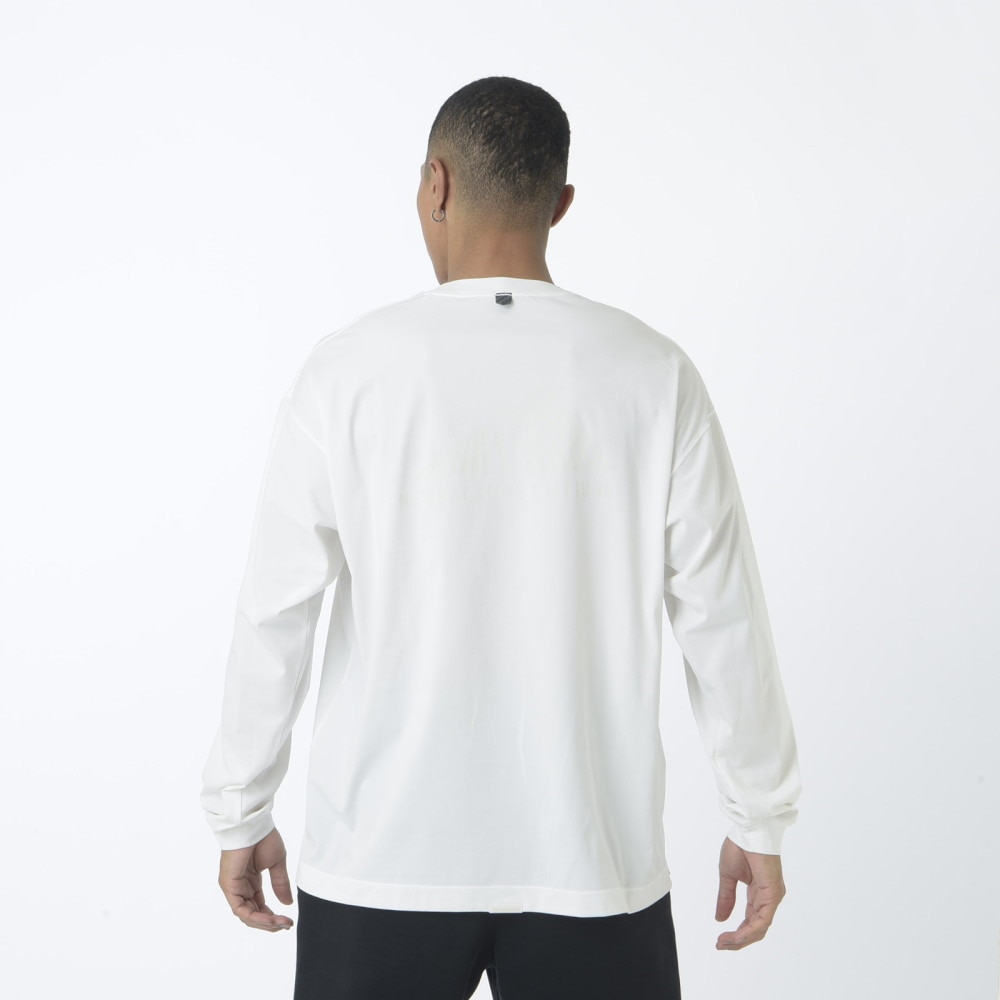 ニューバランス（new balance）（メンズ）長袖Tシャツ ラッシュガード MT1996 ロングTシャツ AMT45018 WT ホワイト 吸汗速乾 透けにくい