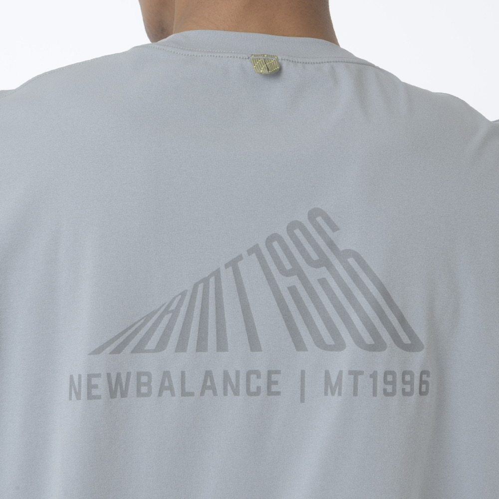 ニューバランス（new balance）（メンズ）長袖Tシャツ ラッシュガード MT1996 ロングTシャツ AMT45018 YST グレー 吸汗速乾 透けにくい