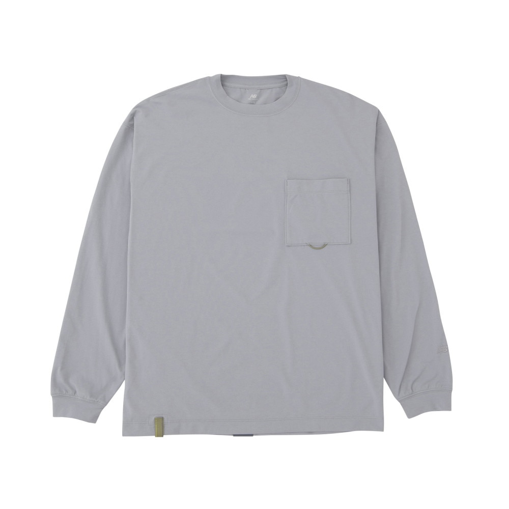 ニューバランス（new balance）（メンズ）長袖Tシャツ ラッシュガード MT1996 ロングTシャツ AMT45018 YST グレー 吸汗速乾 透けにくい