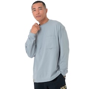 (メンズ)長袖Tシャツ ラッシュガード MT1996 ロングTシャツ AMT45018 YST グレー 吸汗速乾 透けにくい