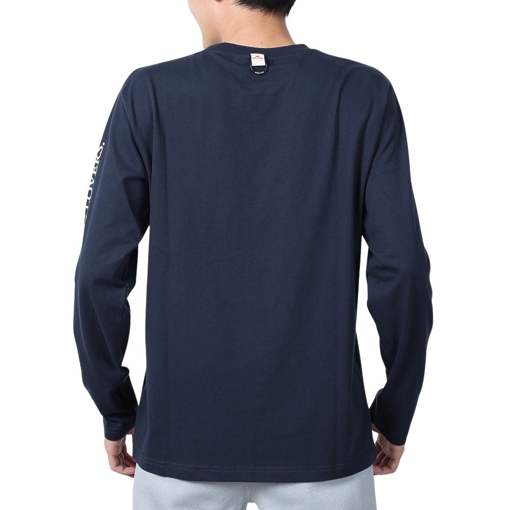 ボンファイア（Bonfire）（メンズ）速乾 ドライ 長袖Tシャツ ロンT キャンピングラヴァーズTシャツ 50BNF4SCD2310 NVY ネイビー 袖プリント