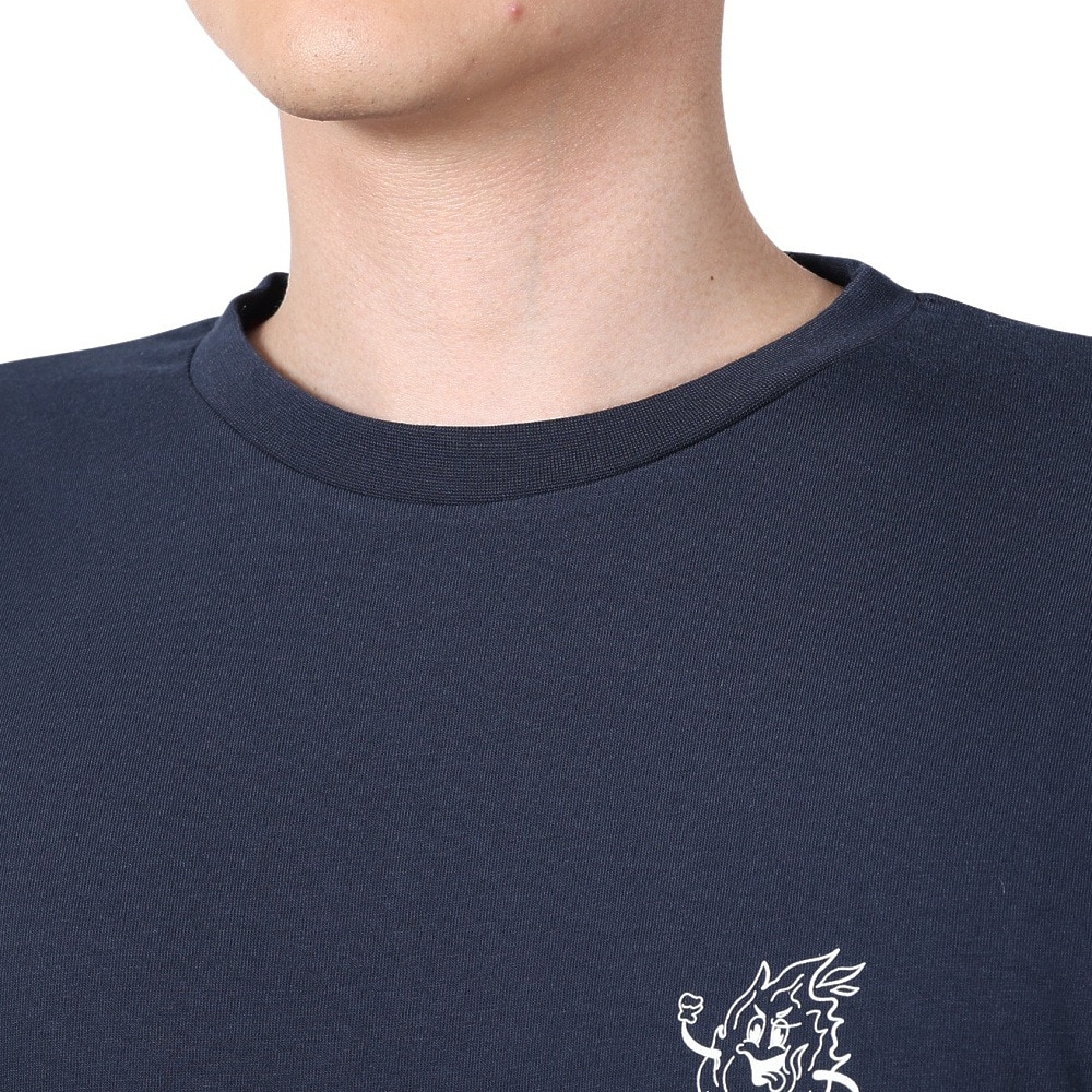 ボンファイア（Bonfire）（メンズ）速乾 ドライ 長袖Tシャツ ロンT キャンピングラヴァーズTシャツ 50BNF4SCD2310 NVY ネイビー 袖プリント