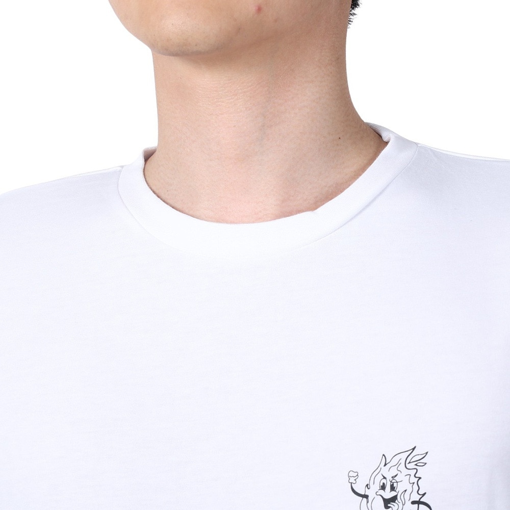 ボンファイア（Bonfire）（メンズ）速乾 ドライ 長袖Tシャツ ロンT キャンピングラヴァーズTシャツ 50BNF4SCD2310 WHT ホワイト 袖プリント