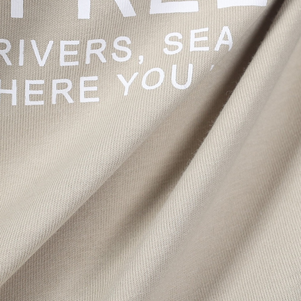 ボンファイア（Bonfire）（メンズ）速乾 ドライ バックプリント 長袖Tシャツ RAINBOW TROUT ニジマス 50BNF4SCD2311 BEG ベージュ