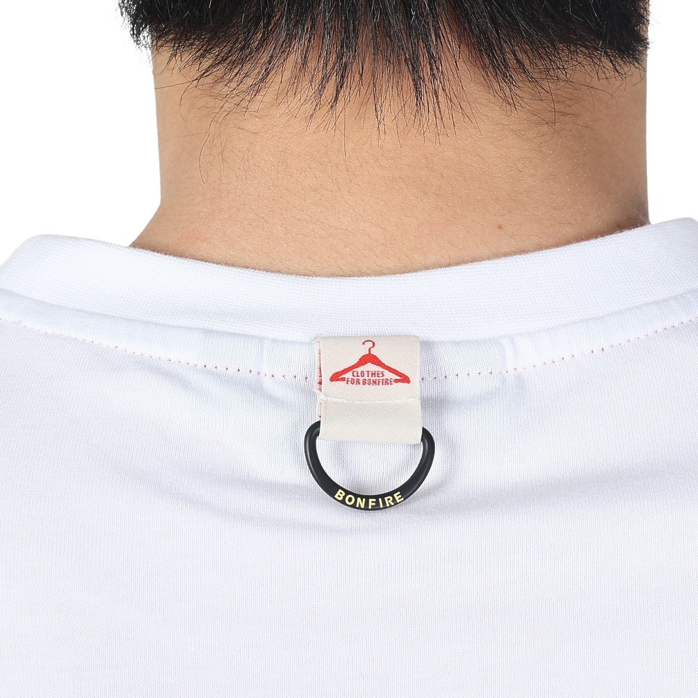 ボンファイア（Bonfire）（メンズ）速乾 ドライ バックプリント 長袖Tシャツ RAINBOW TROUT ニジマス 50BNF4SCD2311 WHT ホワイト