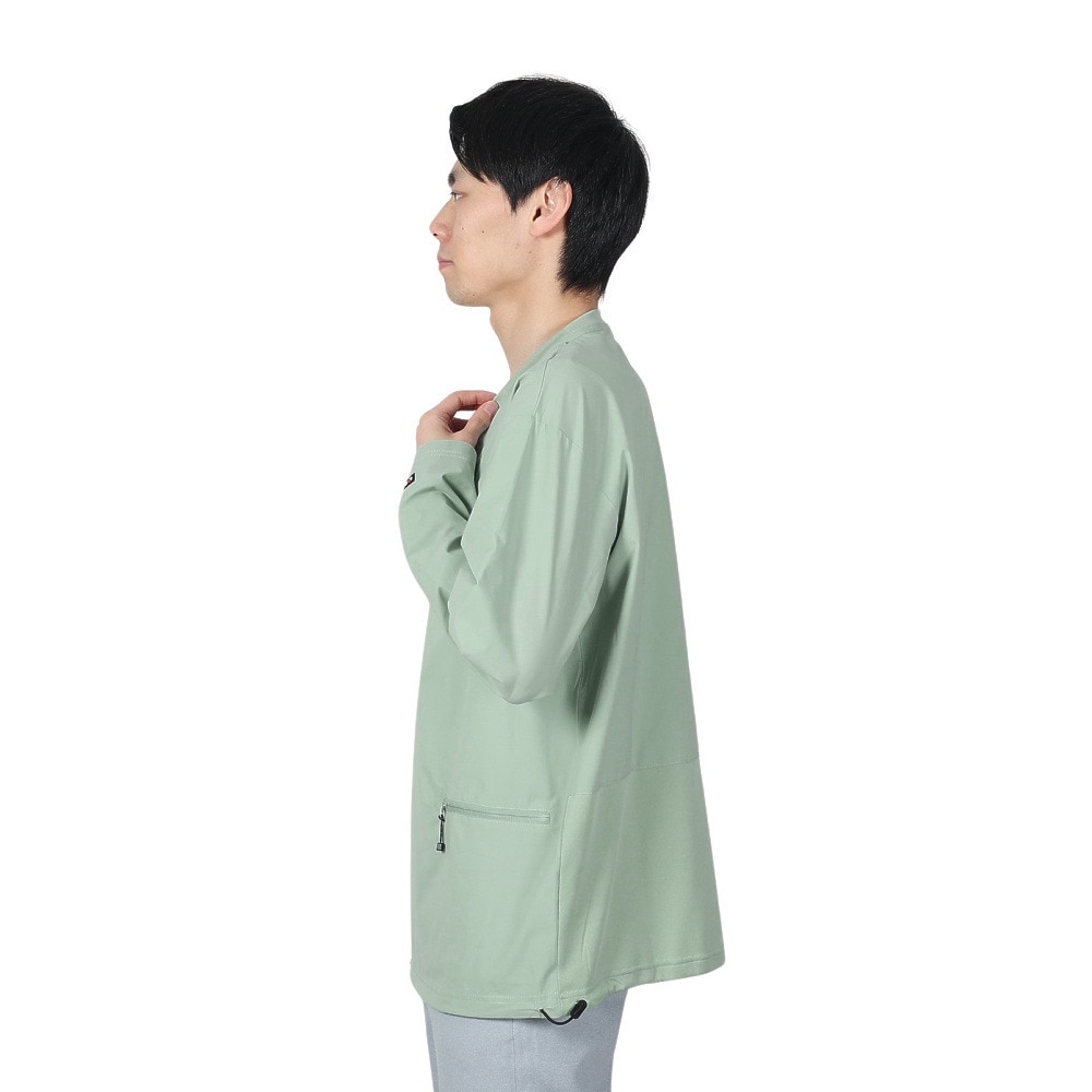 ボンファイア（Bonfire）（メンズ）速乾 撥水 ストレッチ BACKMESH.P 長袖Tシャツ 50BNF4SCD2313 MNT ミント ポケッタブル