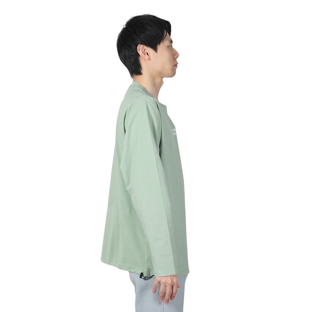 ボンファイア（Bonfire）（メンズ）速乾 撥水 ストレッチ BACKMESH.P 長袖Tシャツ 50BNF4SCD2313 MNT ミント ポケッタブル