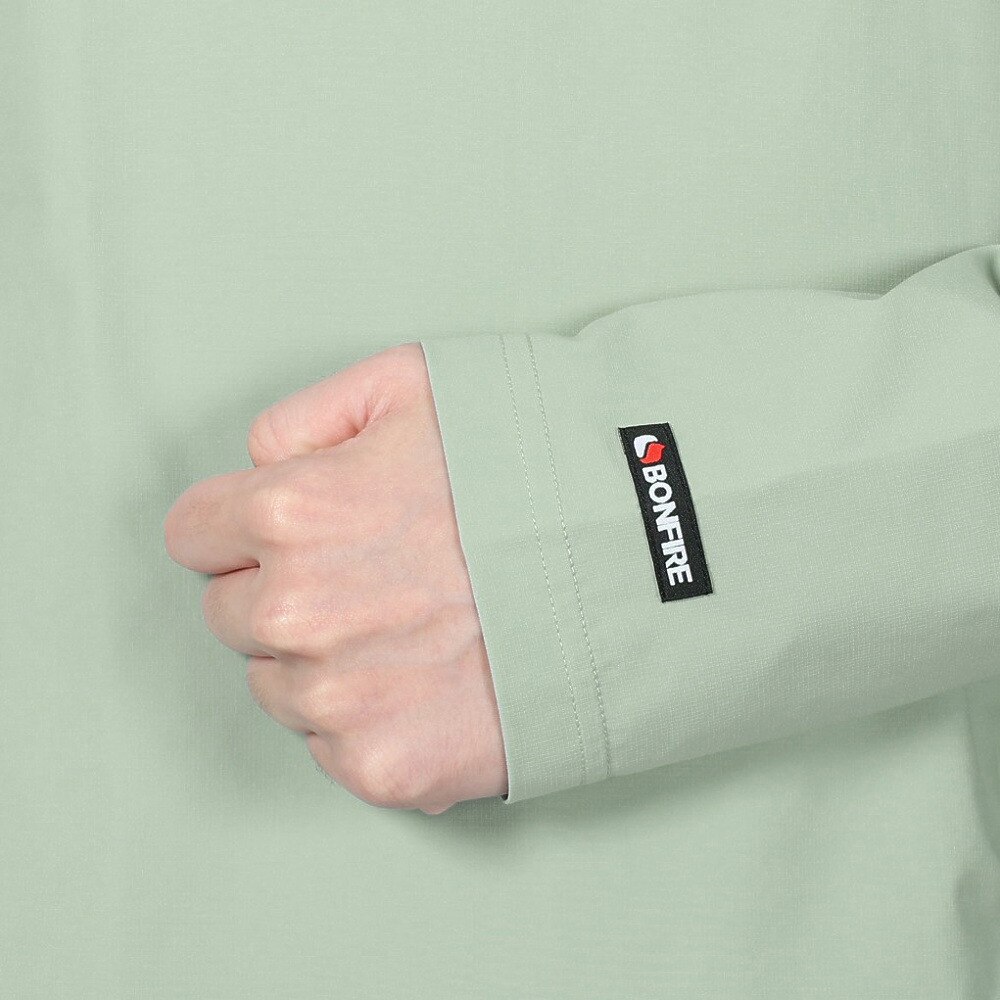 ボンファイア（Bonfire）（メンズ）速乾 撥水 ストレッチ BACKMESH.P 長袖Tシャツ 50BNF4SCD2313 MNT ミント ポケッタブル
