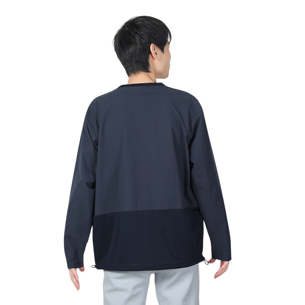 ボンファイア（Bonfire）（メンズ）速乾 撥水 ストレッチ BACKMESH.P 長袖Tシャツ 50BNF4SCD2313 NVY ネイビー ポケッタブル