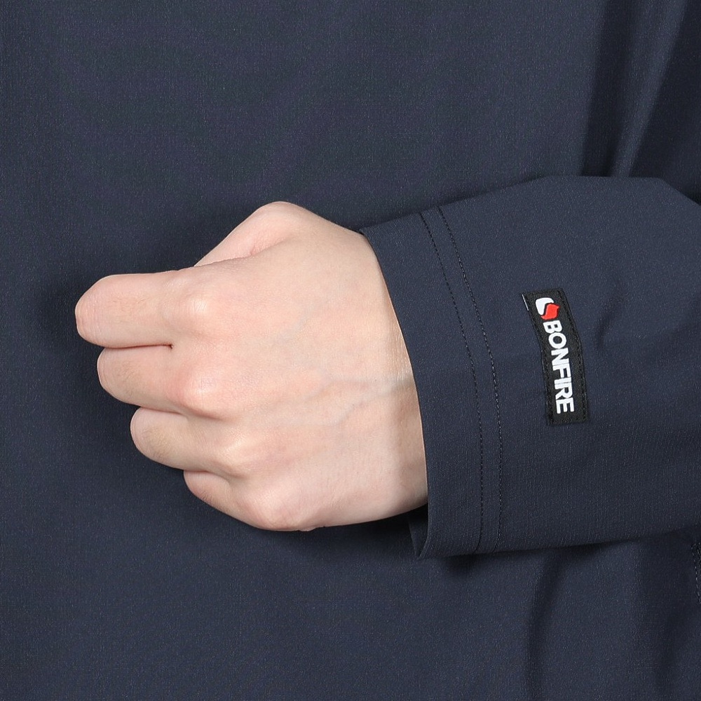 ボンファイア（Bonfire）（メンズ）速乾 撥水 ストレッチ BACKMESH.P 長袖Tシャツ 50BNF4SCD2313 NVY ネイビー ポケッタブル