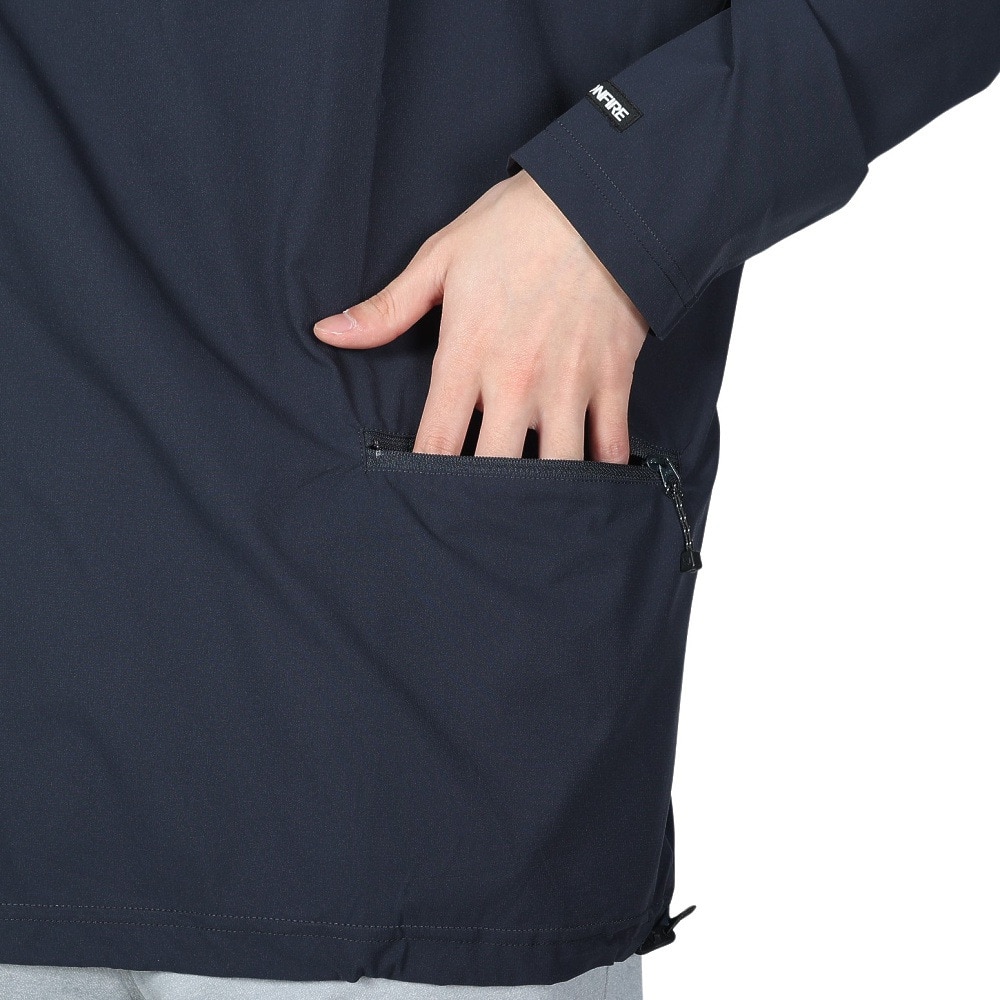 ボンファイア（Bonfire）（メンズ）速乾 撥水 ストレッチ BACKMESH.P 長袖Tシャツ 50BNF4SCD2313 NVY ネイビー ポケッタブル