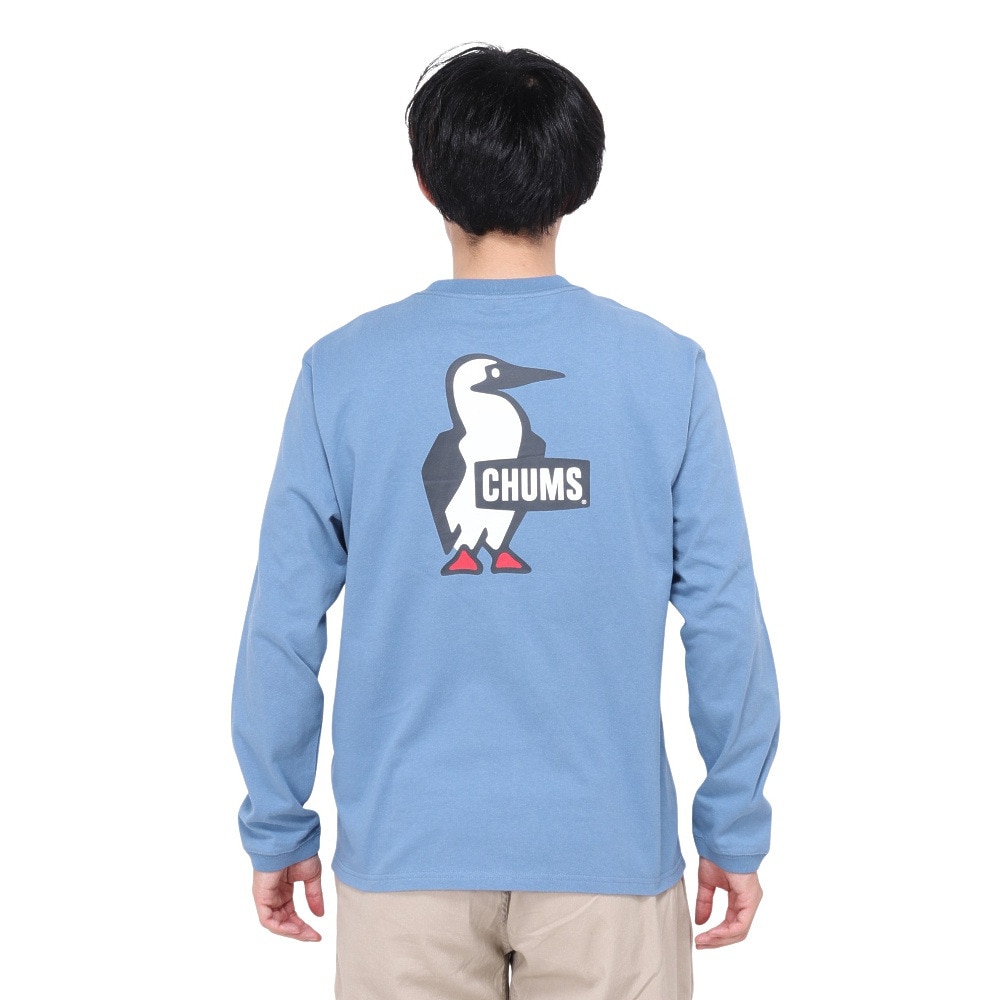 チャムス（CHUMS）（メンズ）ブービーロゴ ブラッシュド ロングスリーブTシャツ CH01-2304-A002