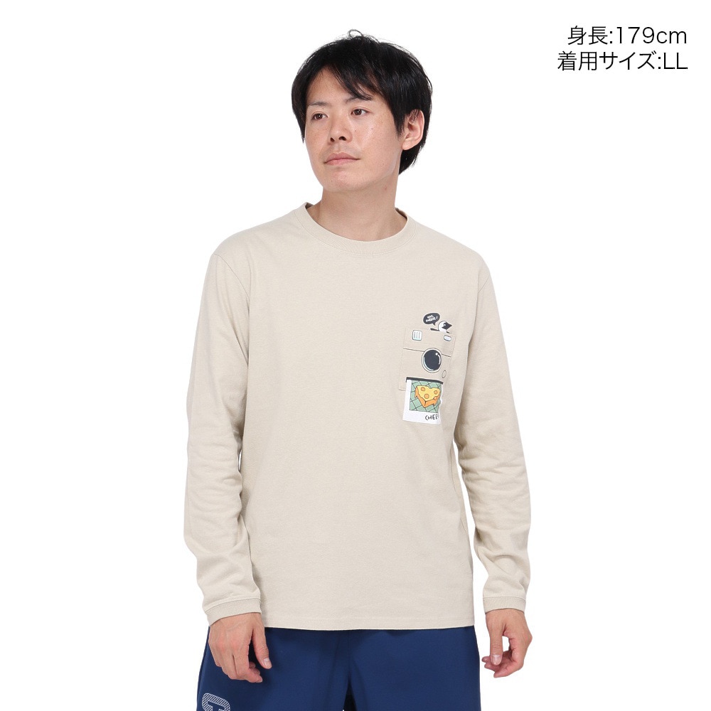 チャムス（CHUMS）（メンズ）インスタントカメラポケット ブラッシュド ロングスリーブTシャツ CH01-2451-G057