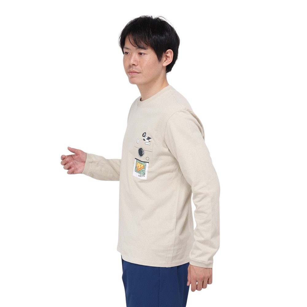 チャムス（CHUMS）（メンズ）インスタントカメラポケット ブラッシュド ロングスリーブTシャツ CH01-2451-G057