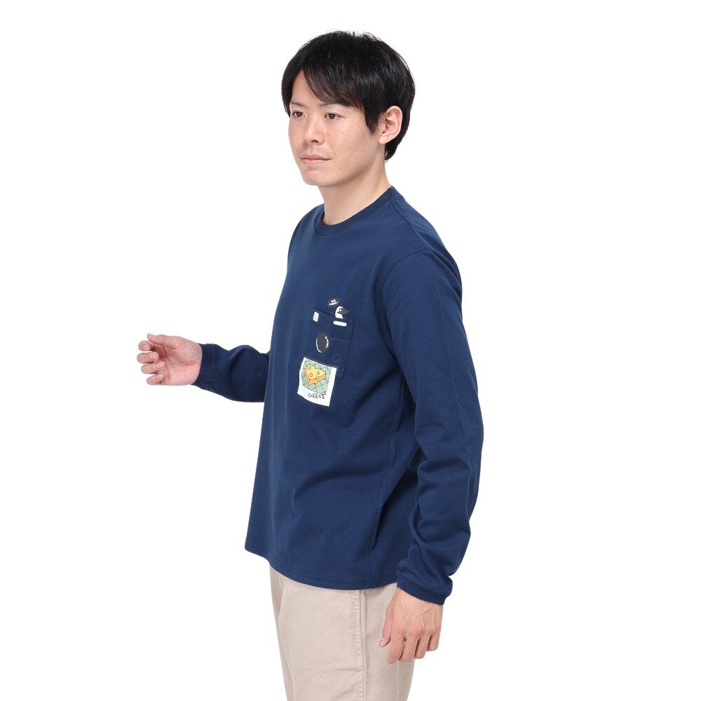 チャムス（CHUMS）（メンズ）インスタントカメラポケット ブラッシュド ロングスリーブTシャツ CH01-2451-N001
