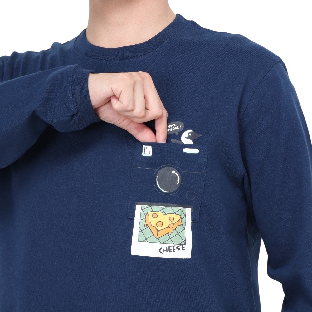チャムス（CHUMS）（メンズ）インスタントカメラポケット ブラッシュド ロングスリーブTシャツ CH01-2451-N001