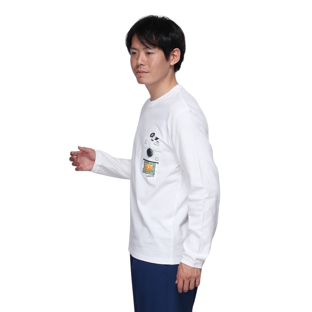 チャムス（CHUMS）（メンズ）インスタントカメラポケット ブラッシュド 長袖Tシャツ CH01-2451-W001