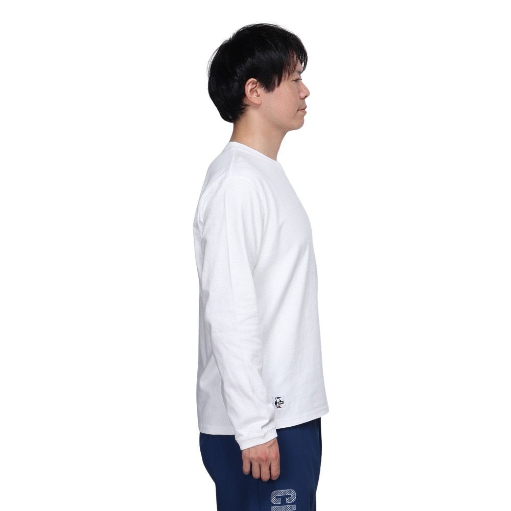 チャムス（CHUMS）（メンズ）インスタントカメラポケット ブラッシュド 長袖Tシャツ CH01-2451-W001