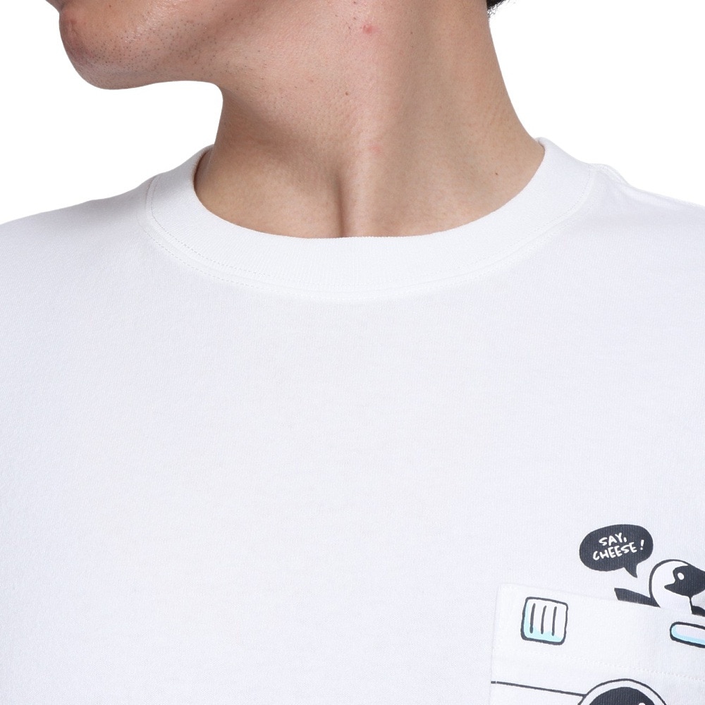 チャムス（CHUMS）（メンズ）インスタントカメラポケット ブラッシュド 長袖Tシャツ CH01-2451-W001