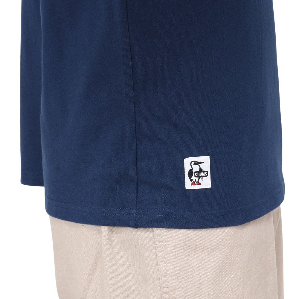 チャムス（CHUMS）（メンズ）長袖Tシャツ ロンT 屋台でオツカレ! ブラッシュド ロングスリーブTシャツ CH01-2452-N001 ネイビー