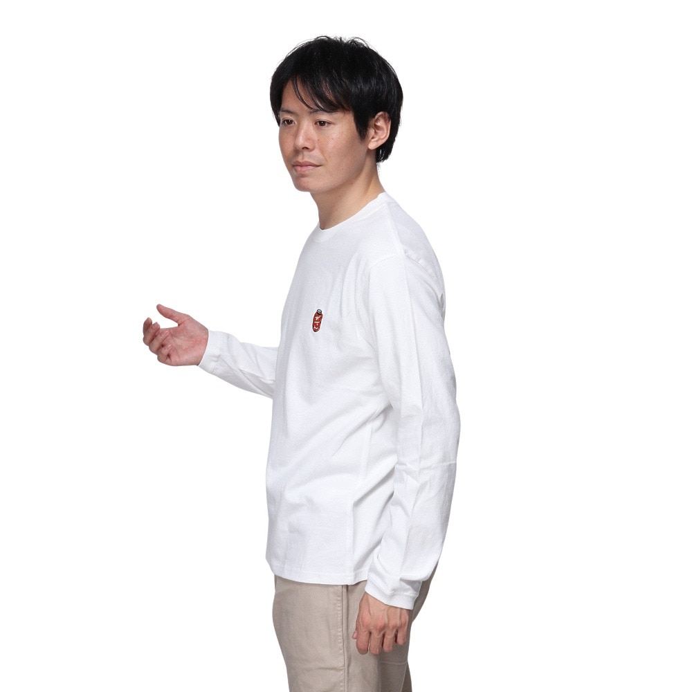 チャムス（CHUMS）（メンズ）長袖Tシャツ ロンT 屋台でオツカレ! ブラッシュド ロングスリーブ CH01-2452-W001 ホワイト