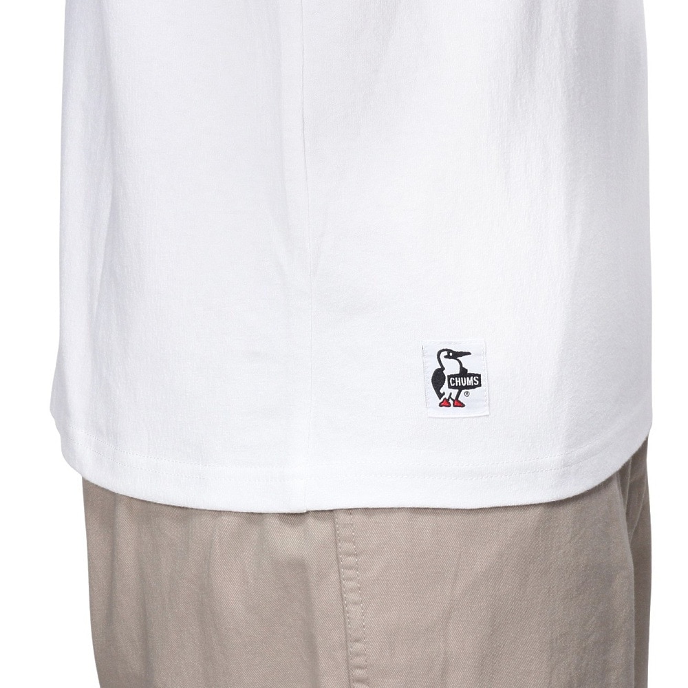 チャムス（CHUMS）（メンズ）長袖Tシャツ ロンT 屋台でオツカレ! ブラッシュド ロングスリーブ CH01-2452-W001 ホワイト