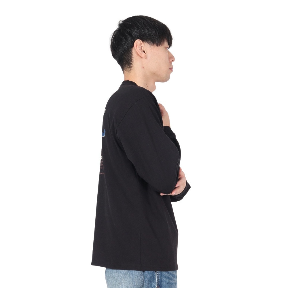クリフメイヤー（KRIFF MAYER）（メンズ）ラビットバックプリントロンT 長袖Tシャツ 2417807:19:BLACK