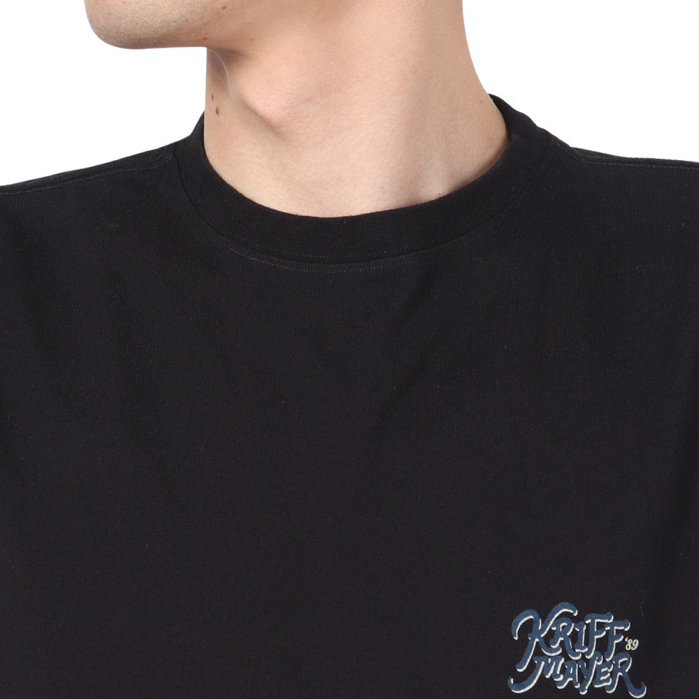クリフメイヤー（KRIFF MAYER）（メンズ）ラビットバックプリントロンT 長袖Tシャツ 2417807:19:BLACK