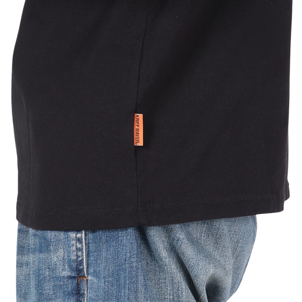 クリフメイヤー（KRIFF MAYER）（メンズ）ラビットバックプリントロンT 長袖Tシャツ 2417807:19:BLACK