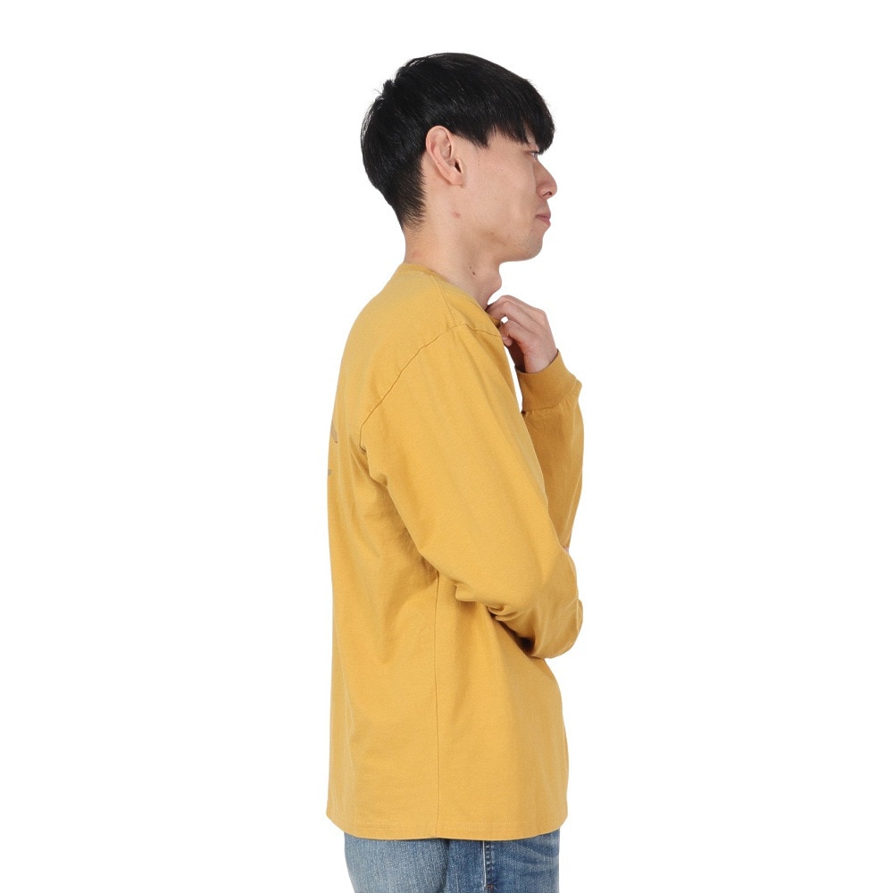 クリフメイヤー（KRIFF MAYER）（メンズ）ラビットバックプリントロンT 長袖Tシャツ 2417807:55:YELLOW